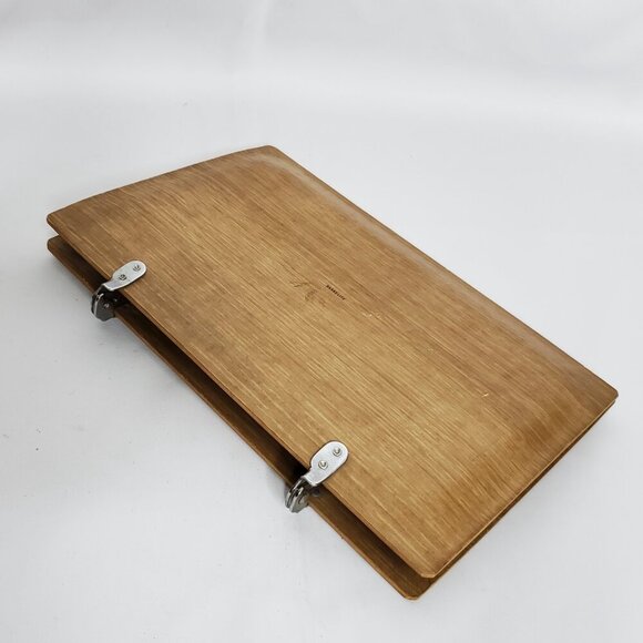 Floral Serving Trays Wood MCM Appetizers Starters Snacks Cottagecore Hasko (5) - Picture 8 of 8